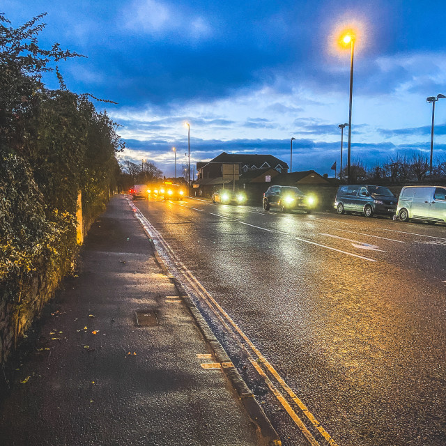 "Evening rush hour" stock image