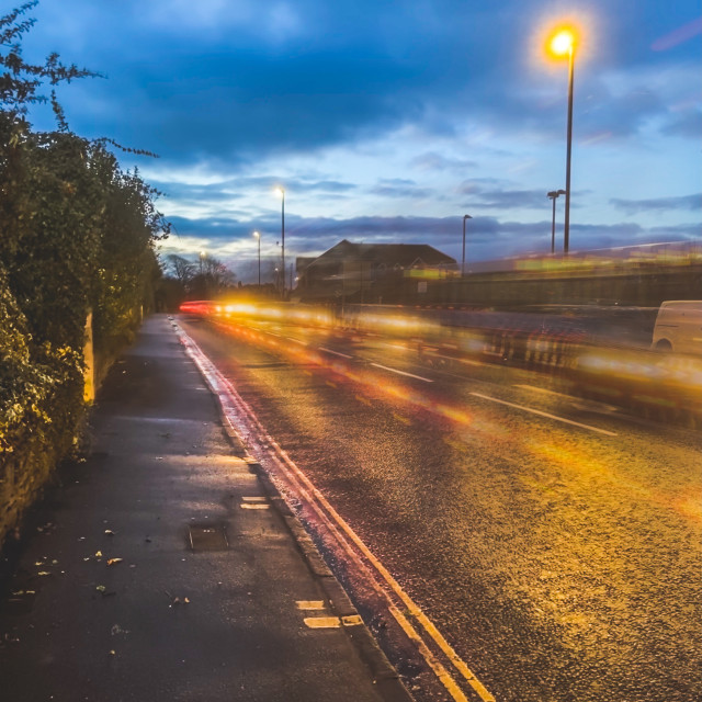 "Evening rush hour" stock image