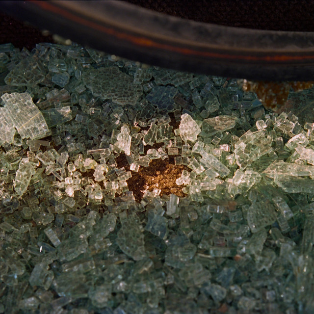 "Broken glass" by Zachary I Peabody - £10.00 "Broken glass" stock image