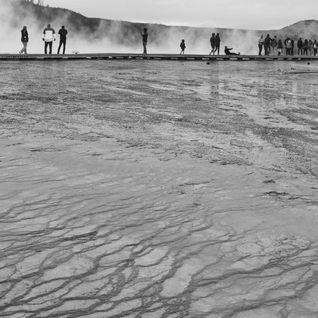 "The Grand Prismatic Spring" stock image