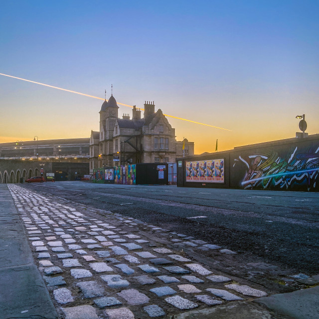 "Sunrise over Bristol" stock image