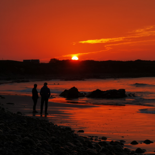 "Red sky at night!" stock image