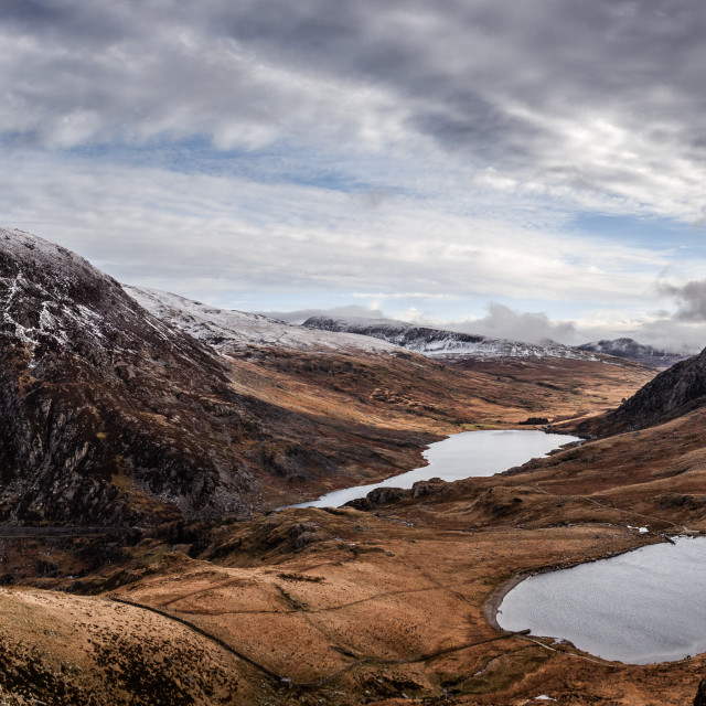 "Two Lakes." stock image