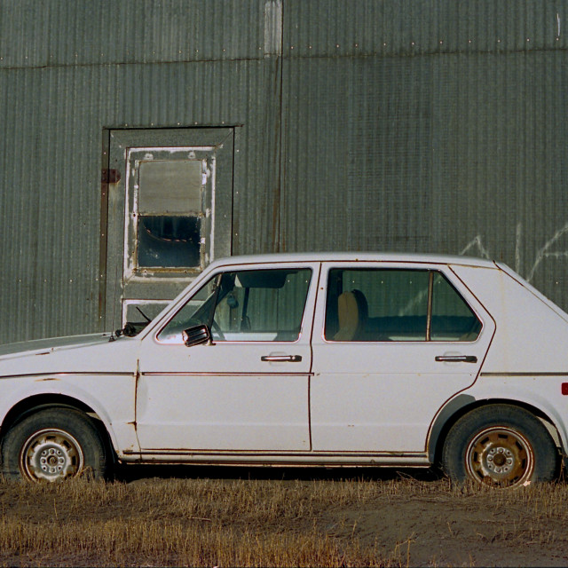 "Alan's Abandoned VW Rabbit" by Zachary I Peabody - £10.00 "Alan's Abandoned VW Rabbit" stock image