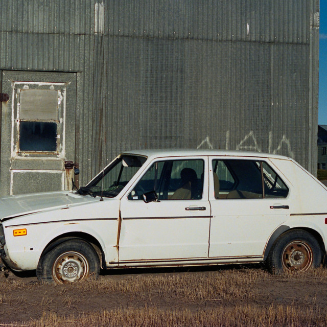 "Alan's Abandoned VW Rabbit" by Zachary I Peabody - £10.00 "Alan's Abandoned VW Rabbit" stock image