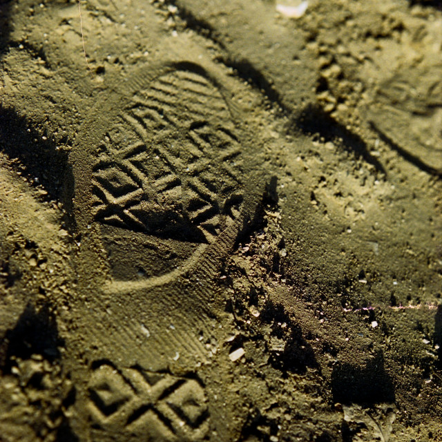 "Chuck Shoeprint" by Zachary I Peabody - £10.00 "Chuck Shoeprint" stock image
