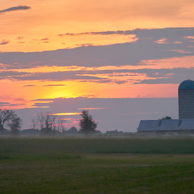 "Serene Sunset" stock image