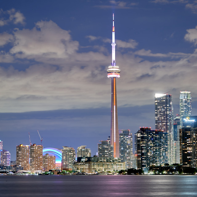 "Skyscraper and City" by Carlos A Esquivel - $36.40 "Skyscraper and City" stock image