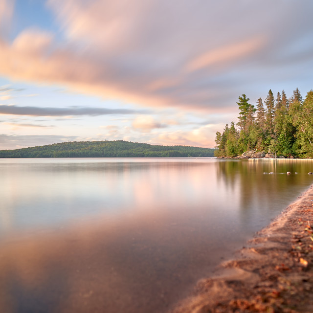 "Pink Sunset" stock image