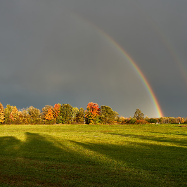 "Fall and Rainbows" stock image