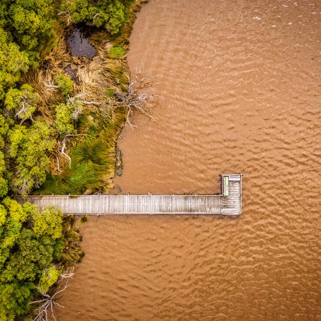 "River Jetty" stock image