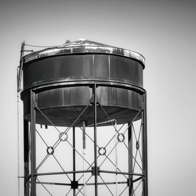 "Old Water Tank at Midland Workshops" stock image