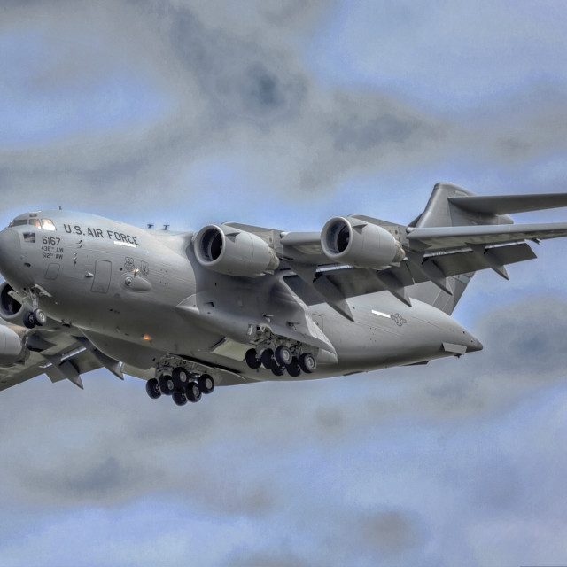 "USAF C-17 Globemaster" stock image