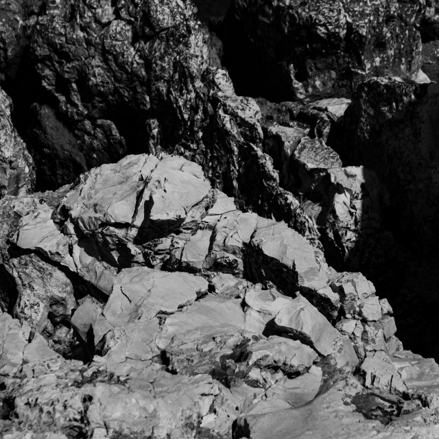 "Black and White Rocks 2" stock image