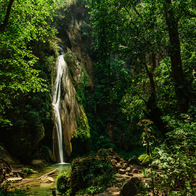 "Chuveje waterfall II" by Expvisual Filmmaking and Photography SAS de CV - $12.35 "Chuveje waterfall II" stock image