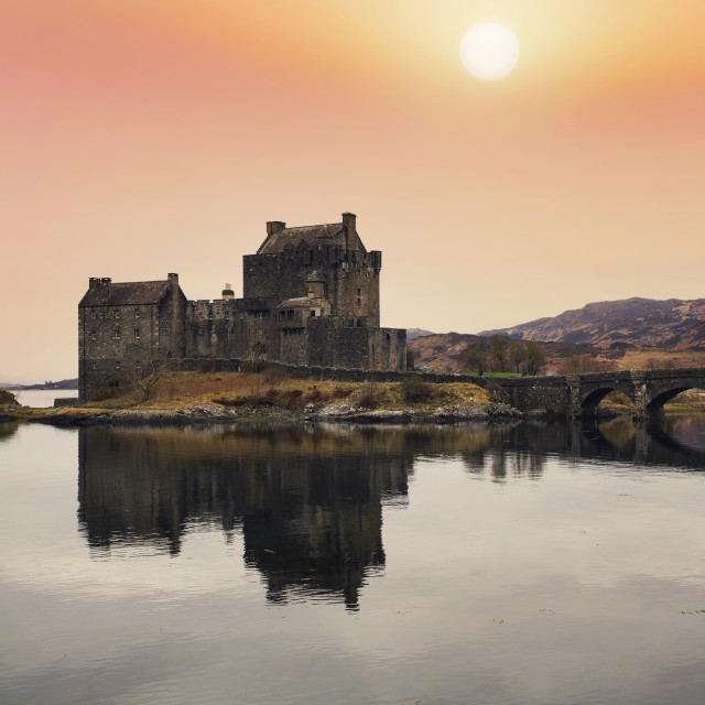 "Eilean Donan Castle, Good Friday 2021" by John McGowan - £15.00 "Eilean Donan Castle, Good Friday 2021" stock image