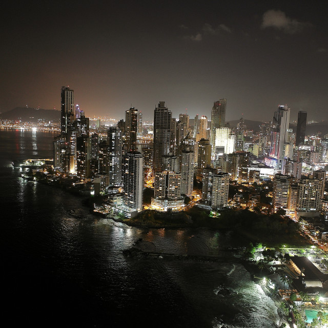 "Hermosa vista nocturna" by Panamarketphoto - $62.32 "Hermosa vista nocturna" stock image