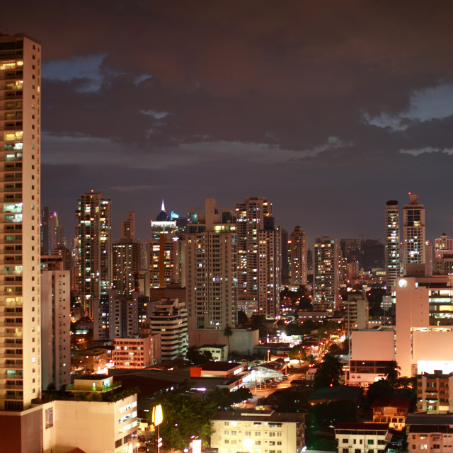 "Noche iluminada" by Panamarketphoto - $37.39 "Noche iluminada" stock image