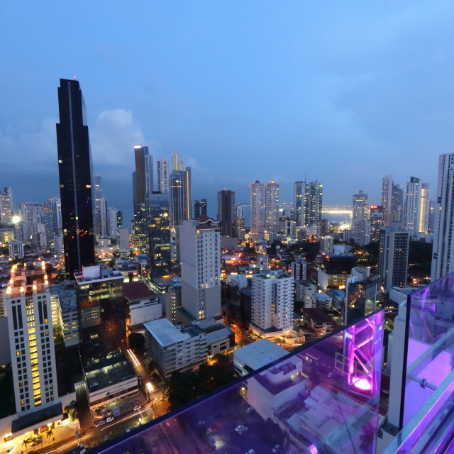 "excelente toma aérea del área bancaria de Panamá" by Panamarketphoto - $37.39 "excelente toma aérea del área bancaria de Panamá" stock image