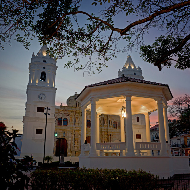 "Catedral en Casco Viejo" stock image