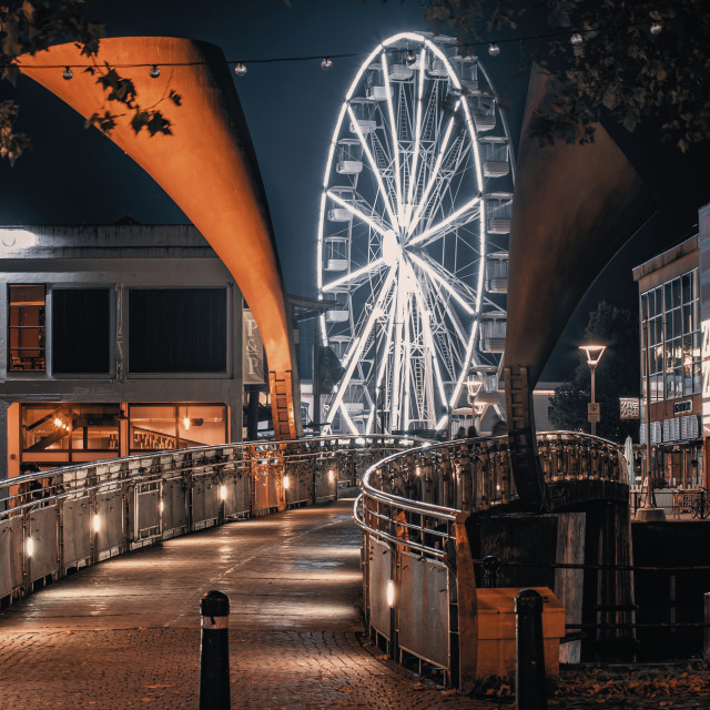 "Bristol Big Wheel" by Pete Griffiths - £10.00 "Bristol Big Wheel" stock image