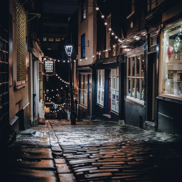 "Christmas Steps - Bristol" by Pete Griffiths - £10.00 "Christmas Steps - Bristol" stock image