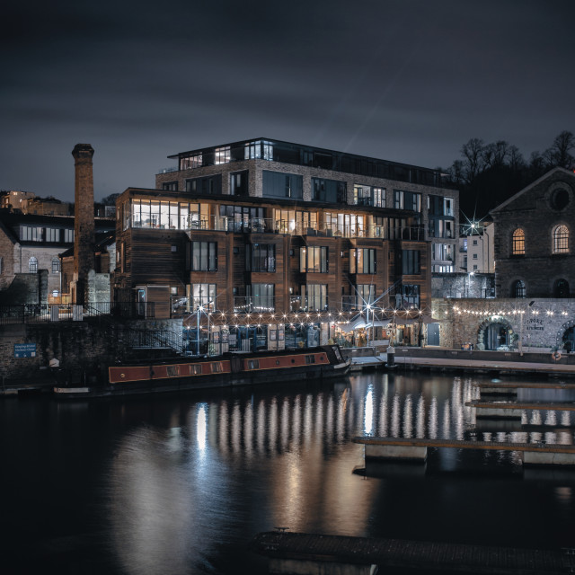 "Bristol Broken Dock" by Pete Griffiths - £10.00 "Bristol Broken Dock" stock image