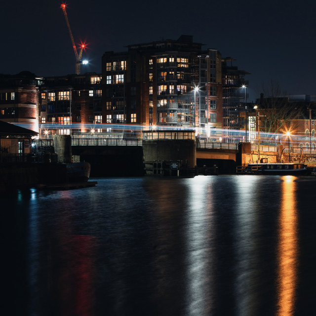 "Bristol at Night" by Pete Griffiths - £10.00 "Bristol at Night" stock image