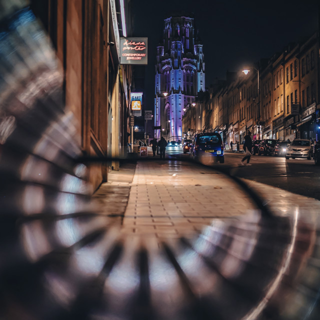 "Park Street Bench" by Pete Griffiths - £10.00 "Park Street Bench" stock image