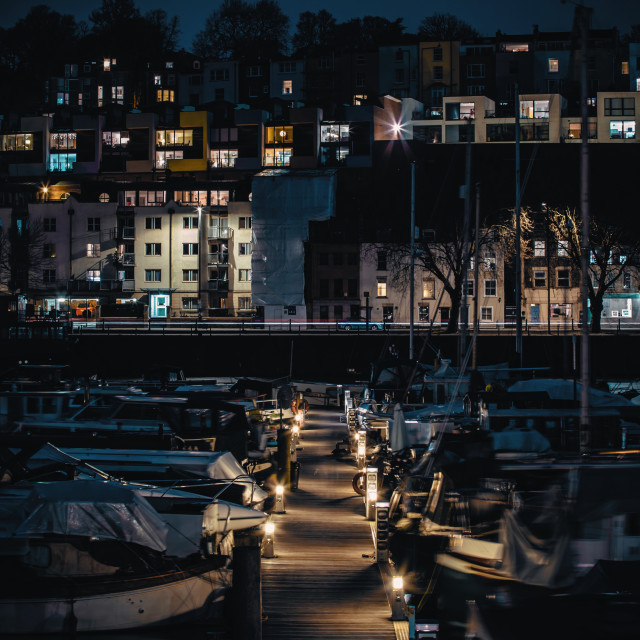"Bristol Dockyard" by Pete Griffiths - £10.00 "Bristol Dockyard" stock image