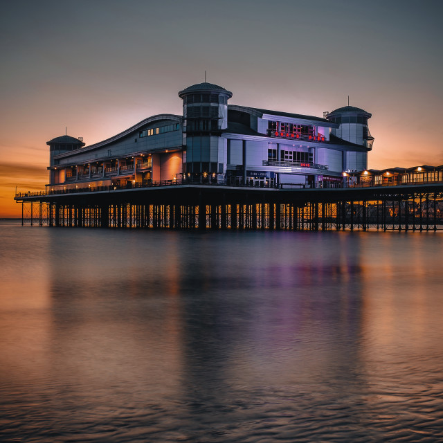 "Weston Grand Pier" by Pete Griffiths - £10.00 "Weston Grand Pier" stock image