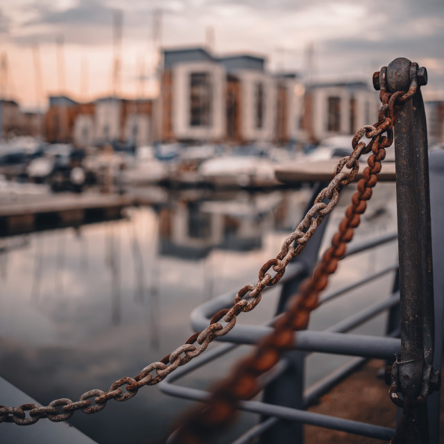 "Portishead Marina" by Pete Griffiths - £10.00 "Portishead Marina" stock image