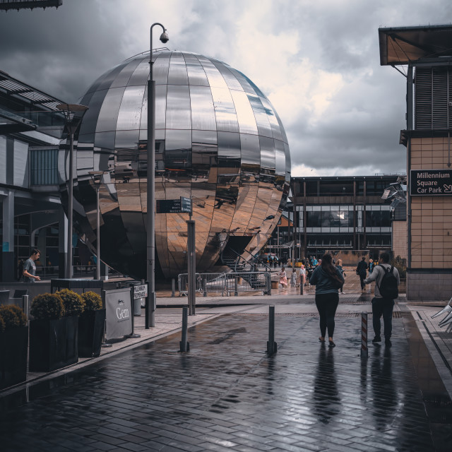 "Millennium Square" by Pete Griffiths - £10.00 "Millennium Square" stock image