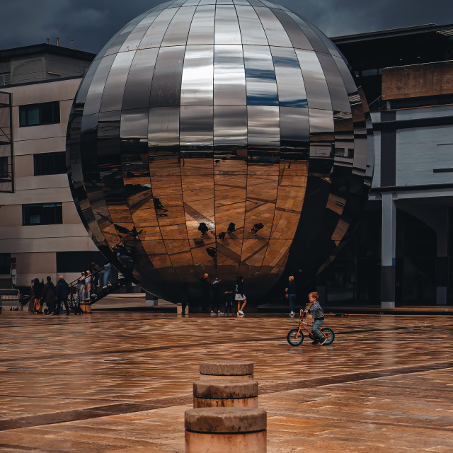 "Millennium Square" by Pete Griffiths - £10.00 "Millennium Square" stock image