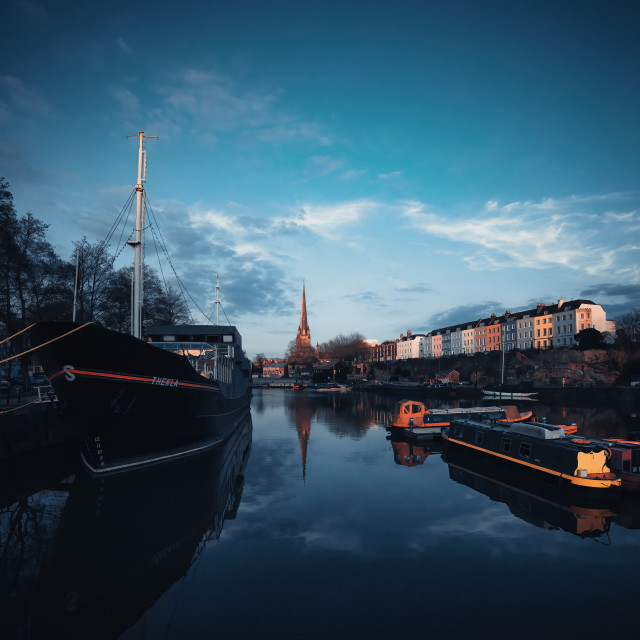 "Bristol Boats" by Pete Griffiths - £10.00 "Bristol Boats" stock image