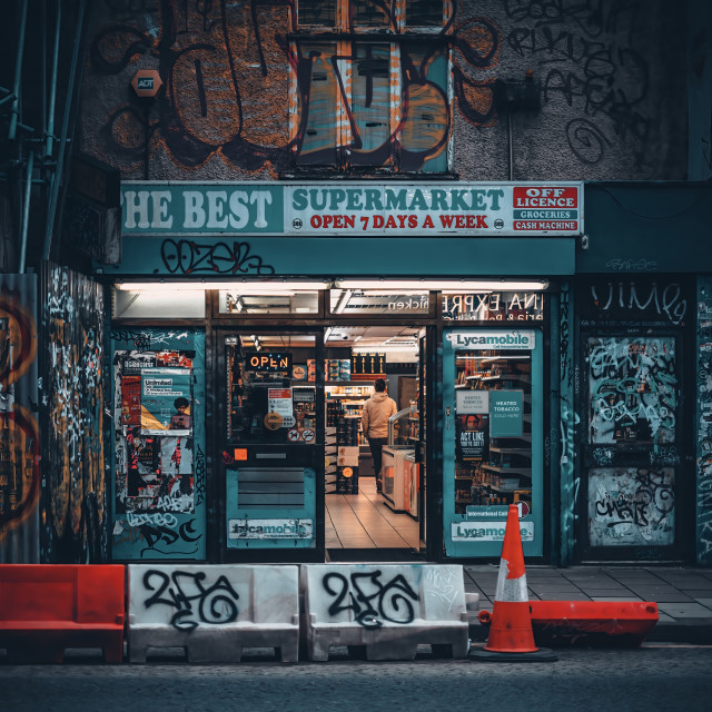 "the Best Supermarket" by Pete Griffiths - £10.00 "the Best Supermarket" stock image