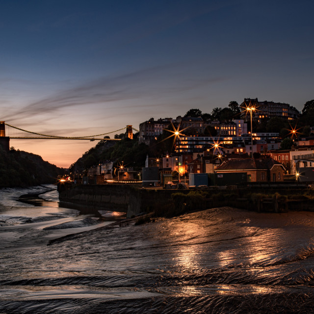 "Bristol at Night" by Pete Griffiths - £10.00 "Bristol at Night" stock image