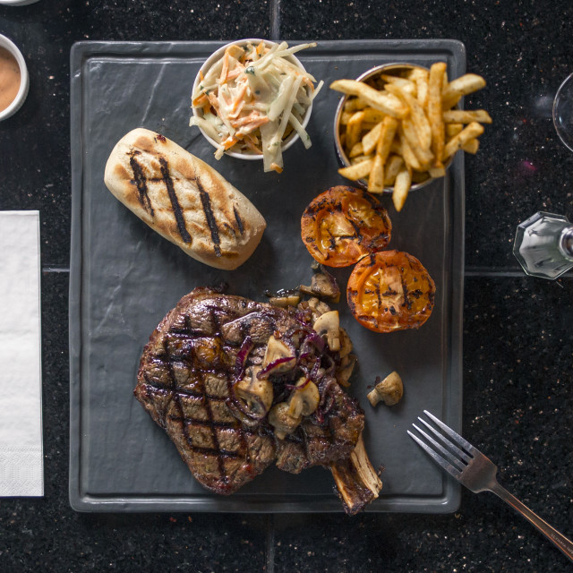"Steak" by Pete Griffiths - £10.00 "Steak" stock image