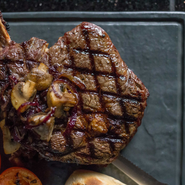 "Steak" by Pete Griffiths - £10.00 "Steak" stock image