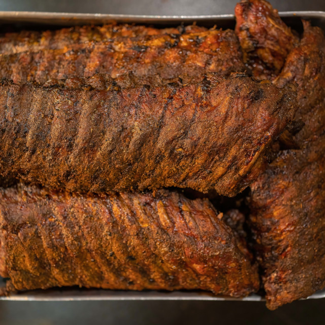 "Babyback Ribs" by Pete Griffiths - £10.00 "Babyback Ribs" stock image