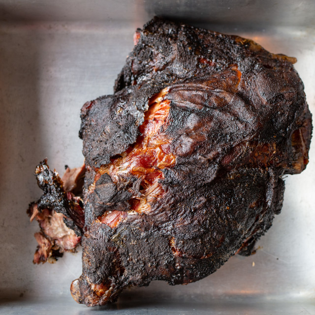 "Smoked Pork" by Pete Griffiths - £10.00 "Smoked Pork" stock image