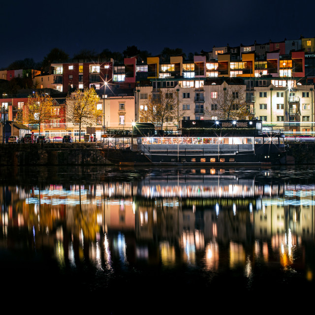 "Bristol at Night" by Pete Griffiths - £10.00 "Bristol at Night" stock image