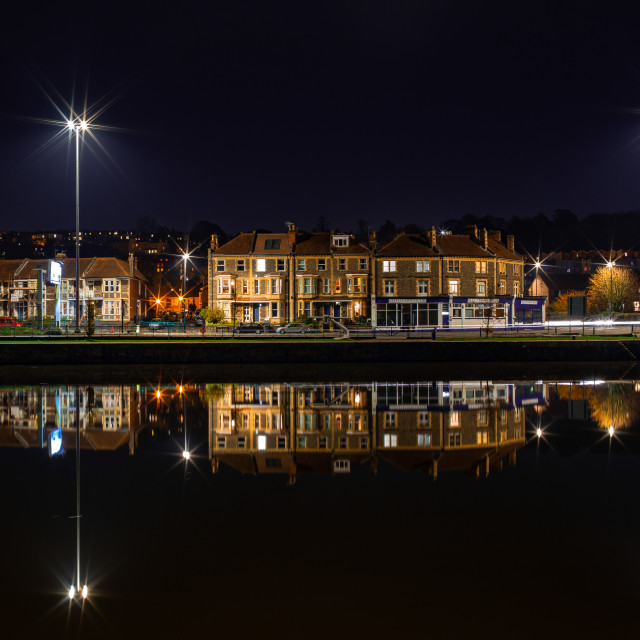 "Bristol at Night" by Pete Griffiths - £10.00 "Bristol at Night" stock image