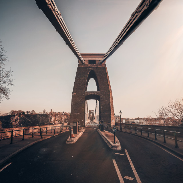 "Clifton Suspension Bridge" by Pete Griffiths - £10.00 "Clifton Suspension Bridge" stock image