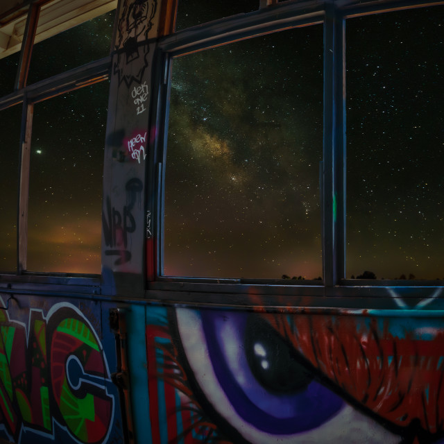 "milkyway-garage-two guns-arizona" by Chuck Taylor - £77.82 "milkyway-garage-two guns-arizona" stock image