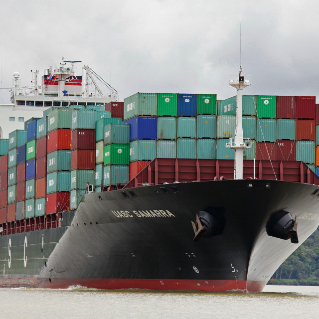 "Barco de Contenedores" stock image