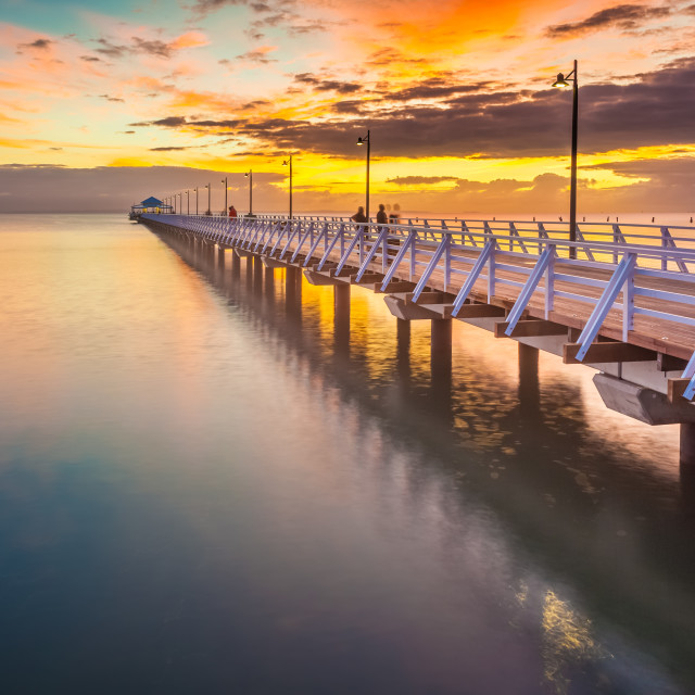 "Sunrise over the Shorncliffe Pier" by Matt Sheumack - $12.46 "Sunrise over the Shorncliffe Pier" stock image