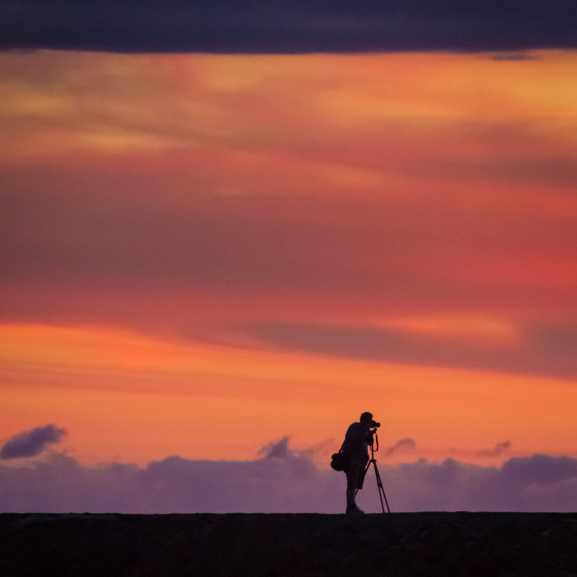 "Photographer in the sun rise" by Matt Sheumack - $12.46 "Photographer in the sun rise" stock image