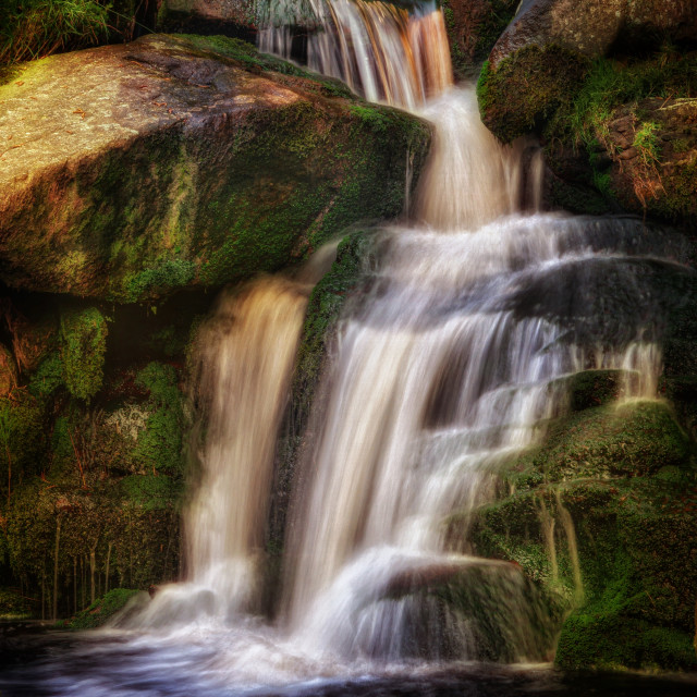 "Black Clough Falls" stock image