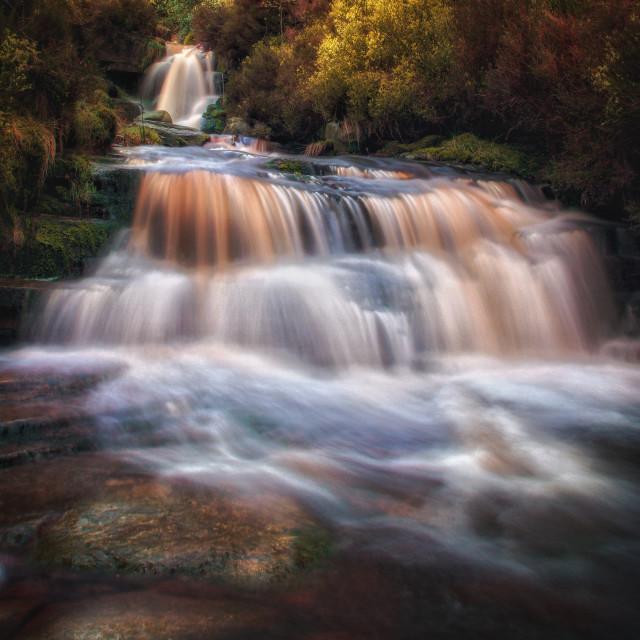 "Falls of colour" by Simon Martin - £15.00 "Falls of colour" stock image